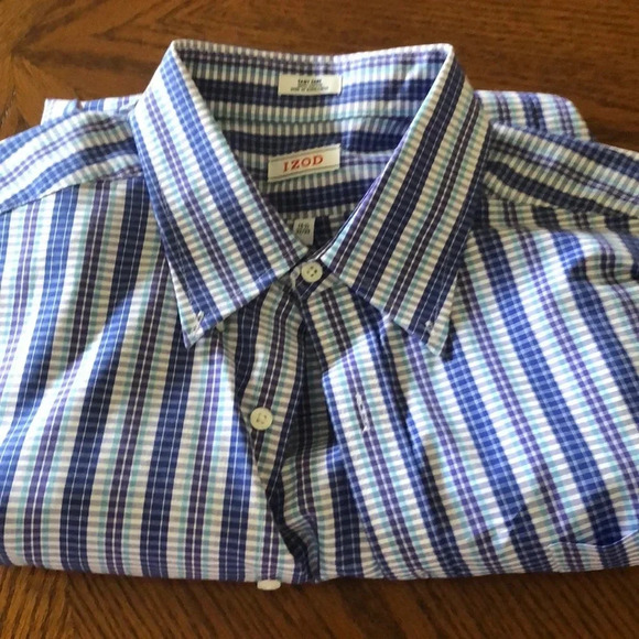 IZOD Easy Care Button Up Dress Shirt 16.5 - Picture 4 of 4